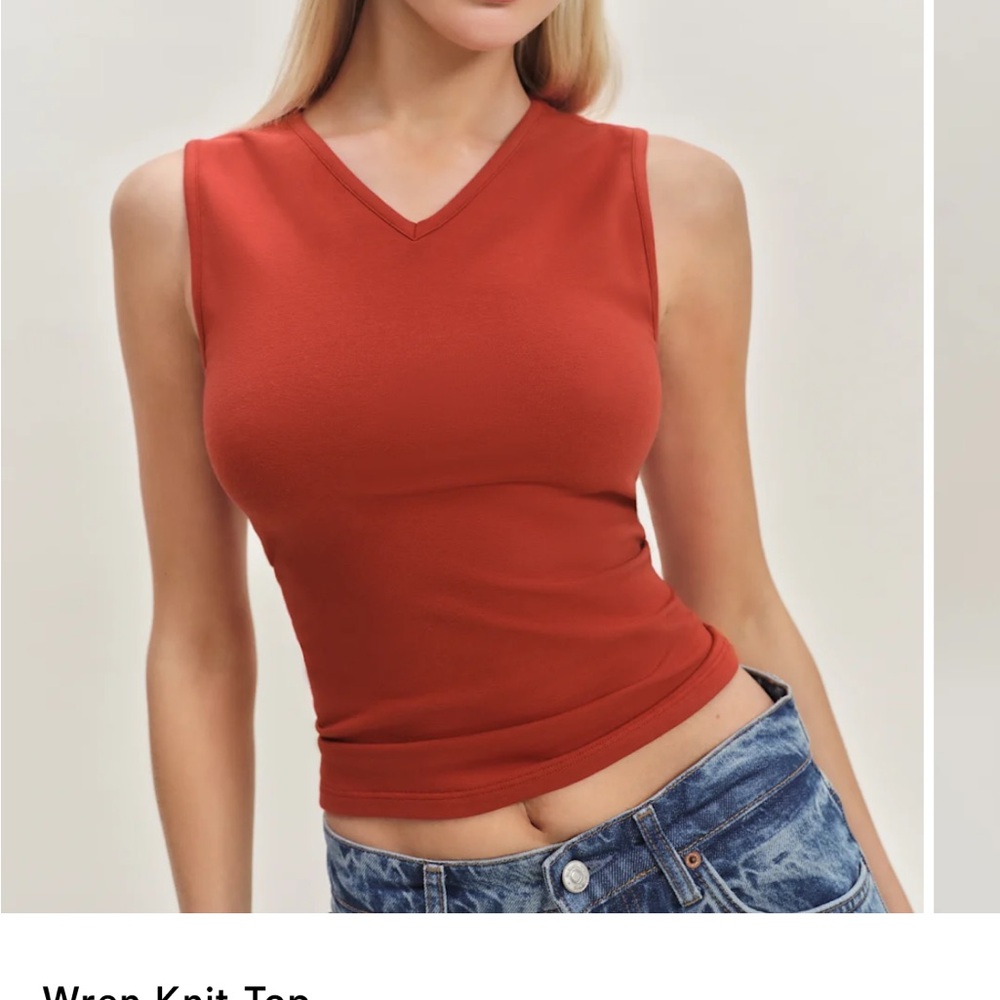 Sold Reformation Wren Knit Top